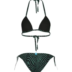 Water Print Triangle Damen Badeanzug