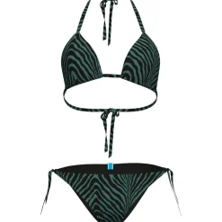 Water Print Triangle Damen Badeanzug