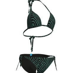Water Print Triangle Damen Badeanzug
