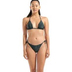 Water Print Triangle Damen Badeanzug
