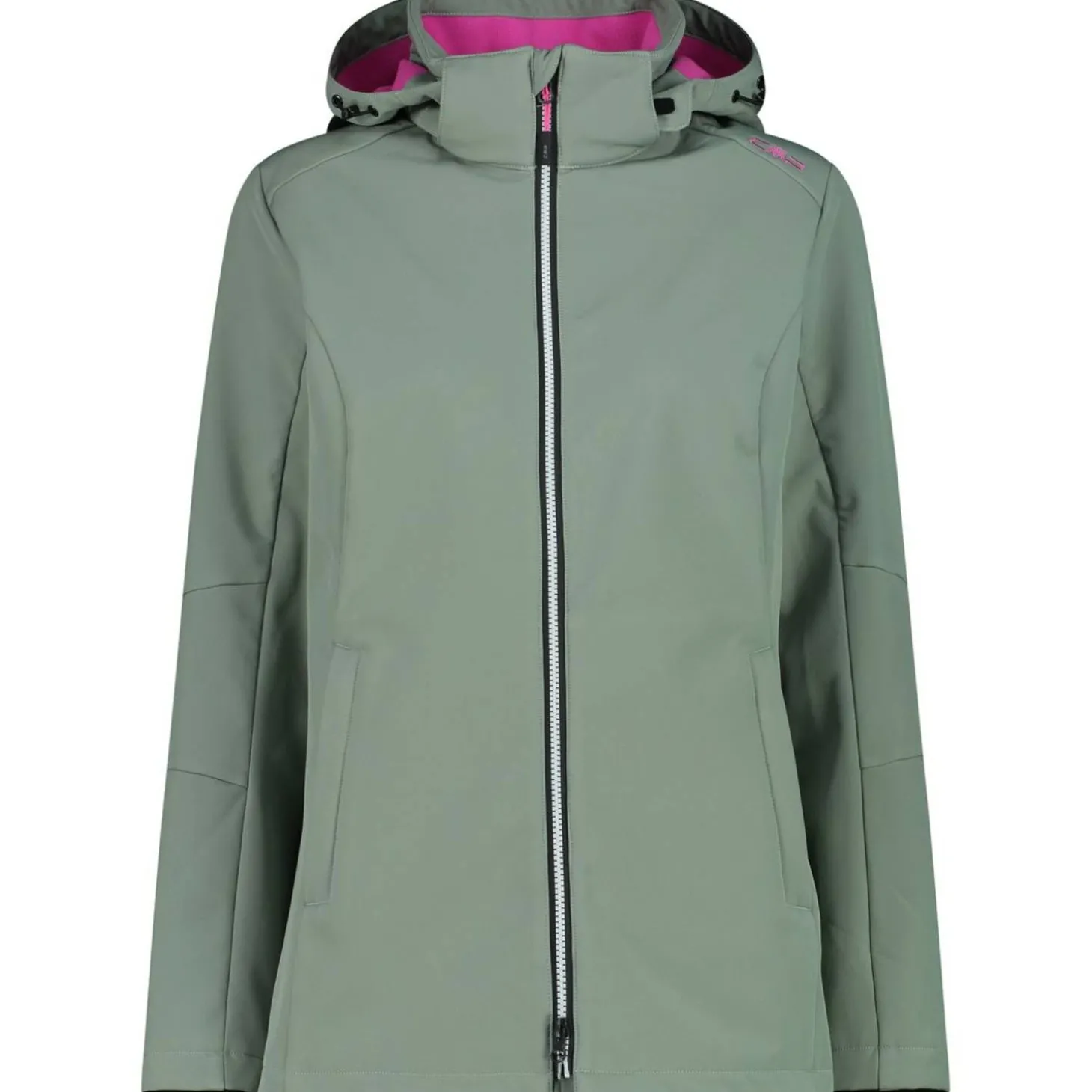 Zip Hood Damen Softshelljacke